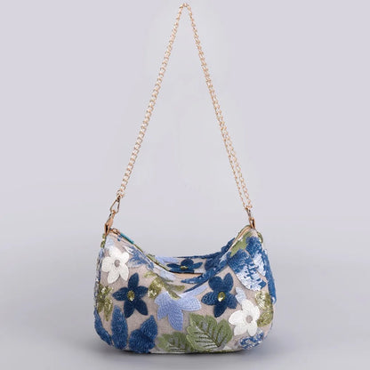 Schoudertas Dames - Romantische Hobo Bag met Bloemenprint | Zomer