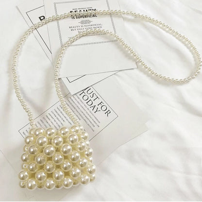 Tas Dames - Mini Handtas Volledig Bezet met Parels | Chique