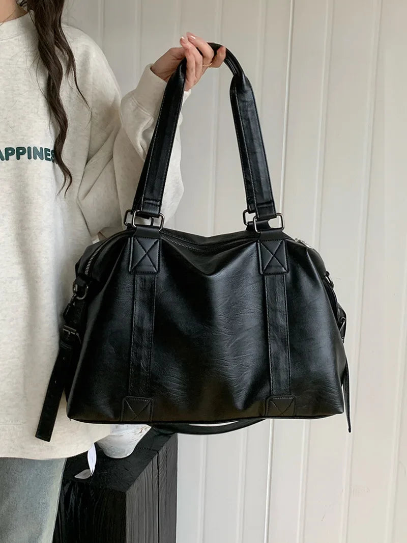 Tas Dames - Grote Schoudertas met Dubbele Handvatten | Casual