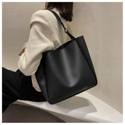 Tas Dames - Grote Bucket Bag met Brede Schouderband | Casual