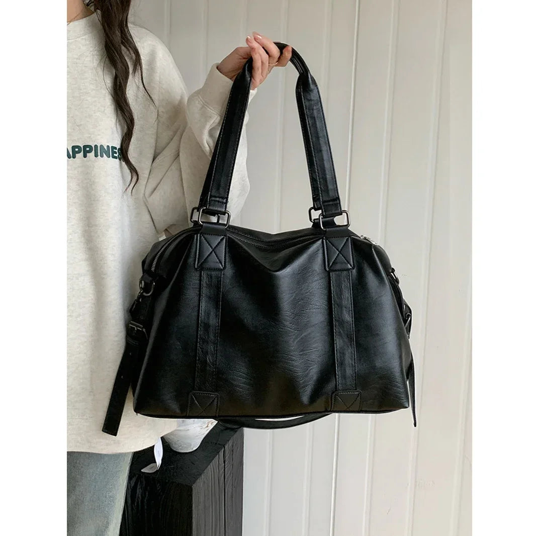 Tas Dames - Grote Schoudertas met Dubbele Handvatten | Casual