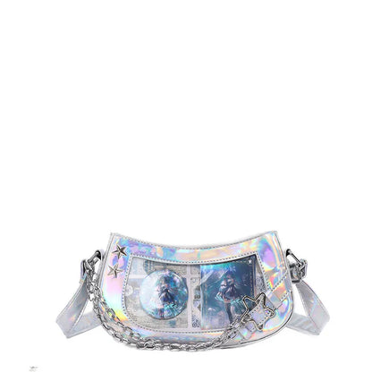 Tas Dames - Crossbody Tas met Ketting en Sterrendetails | Stoer