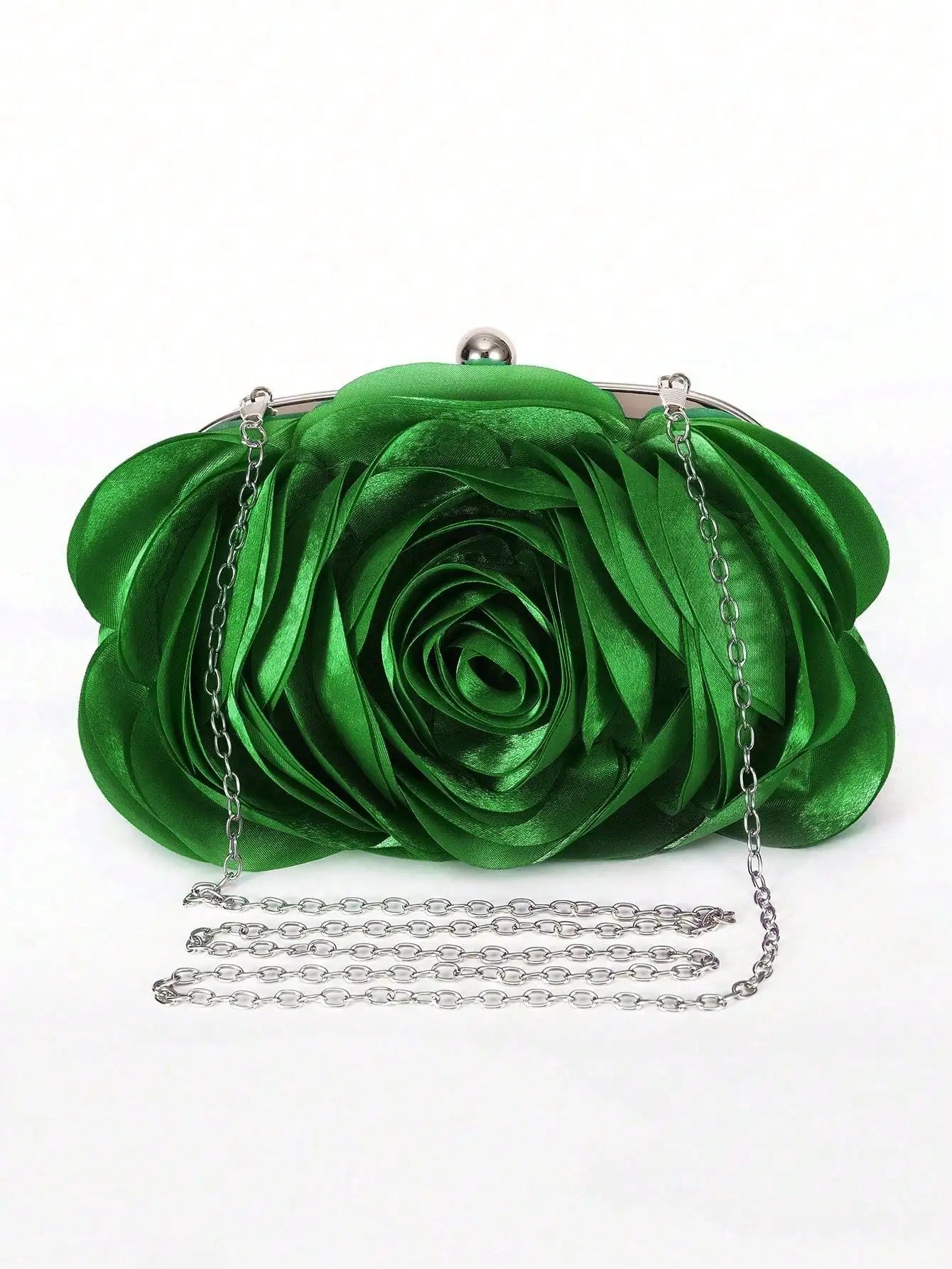 Tas Dames - Avondtasje met Bloem en Ketting | Elegant