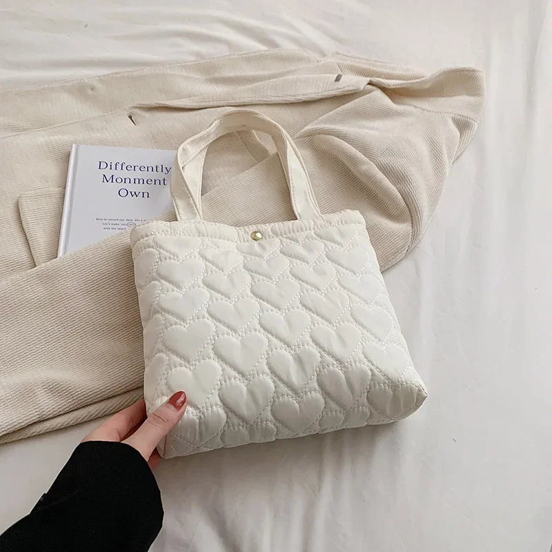 Tas Dames - Gewatteerd met Hartjesprint | Shopper
