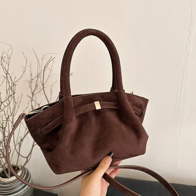 Handtas Dames - Compacte Tas met Strikdetail en Schouderband | Chique