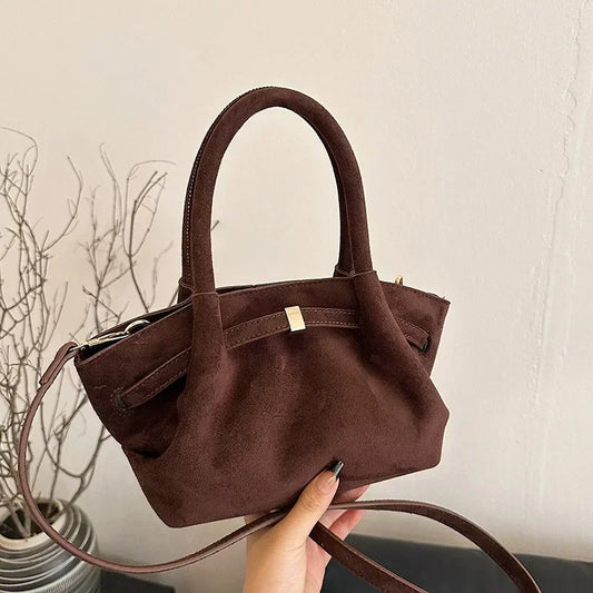 Handtas Dames - Compacte Tas met Strikdetail en Schouderband | Chique