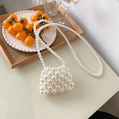 Tas Dames - Mini Handtas Volledig Bezet met Parels | Chique