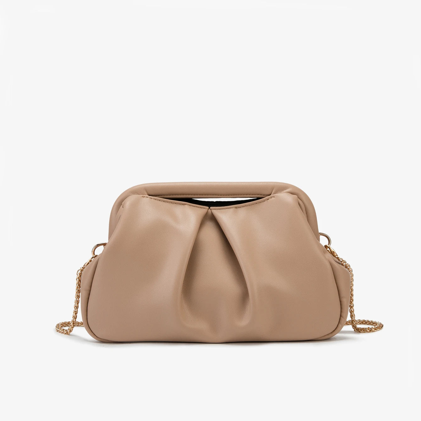 Handtas Dames - Geplooide Avondtas met Ketting | Glamour