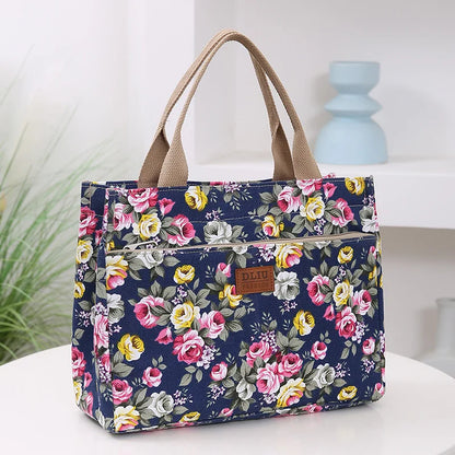Tas Dames - Ruime Draagtas met Bloemenprint | Vrolijk Casual
