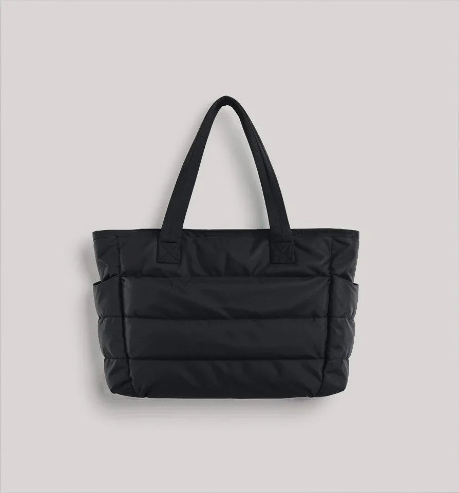 Tas Dames - Lichtgewicht Tote Bag met Zijvakken en Dubbele Hengsels