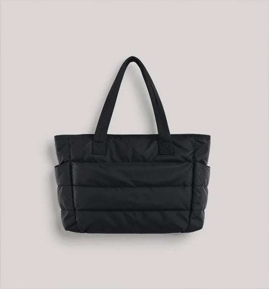Tas Dames - Lichtgewicht Tote Bag met Zijvakken en Dubbele Hengsels