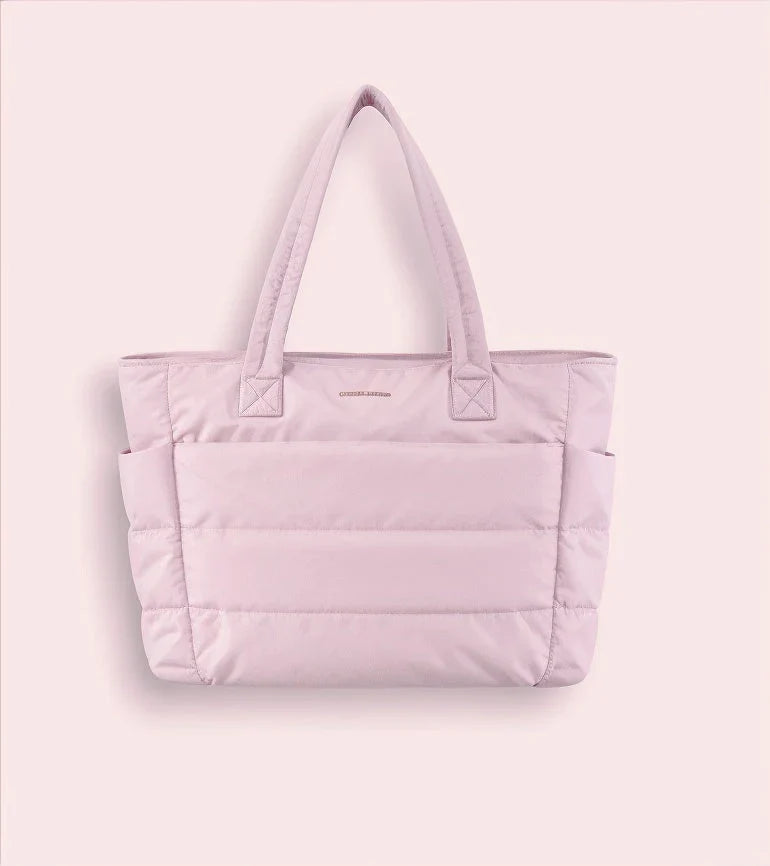 Tas Dames - Lichtgewicht Tote Bag met Zijvakken en Dubbele Hengsels