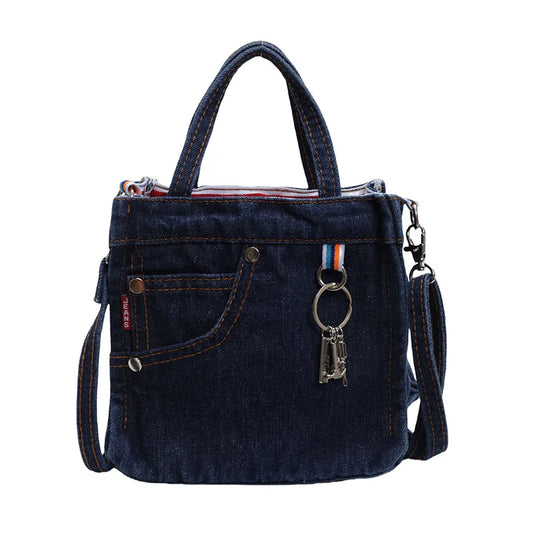 Handtas Dames - Casual Crossbody met Sleutelhanger en Vakjes | Speels