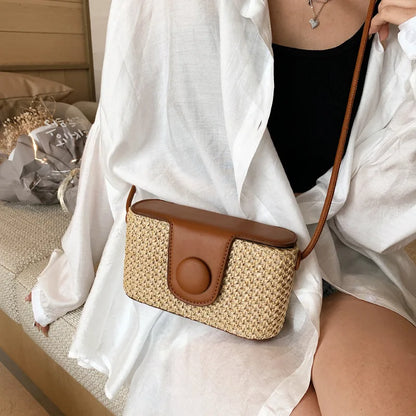 Tas Dames - Gevlochten Crossbody met Draagsluiting | Zomer
