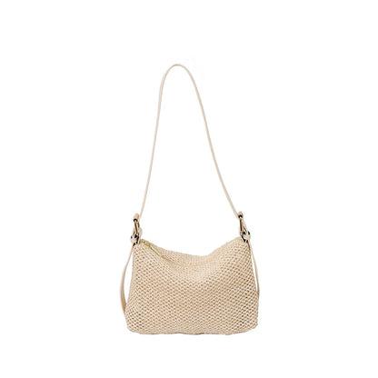Tas Dames - Gevlochten Hobo Tas met Brede Schouderriem | Zomer