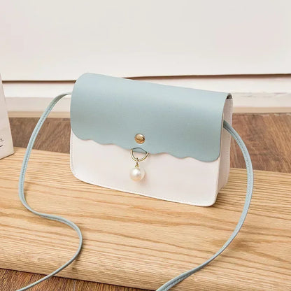 Tas Dames - Crossbody Schoudertas met Parelornament en Flap | Zoet