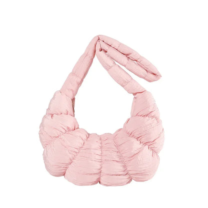Tas Dames - Wolkvormige Handtas met Gerimpeld Design | Chique