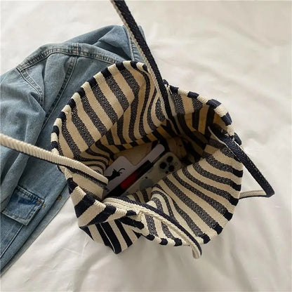 Shopper Dames - Grote Tote Bag met Streepjesprint | Casual
