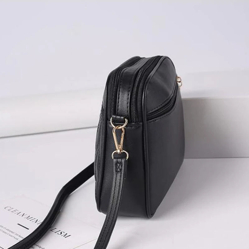 Tas Dames - Gewatteerde Crossbody met Hart Embleem en Rits | Casual
