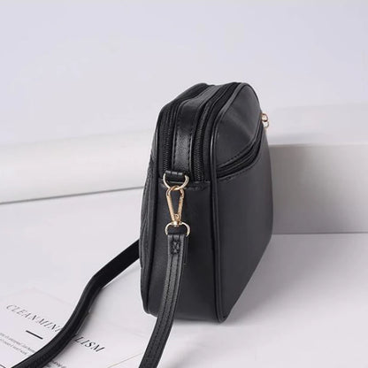 Tas Dames - Gewatteerde Crossbody met Hart Embleem en Rits | Casual