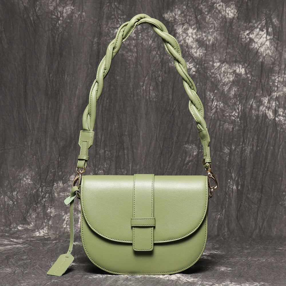 Schoudertas Dames - Crossbody Saddle Bag met Flapsluting | Chique