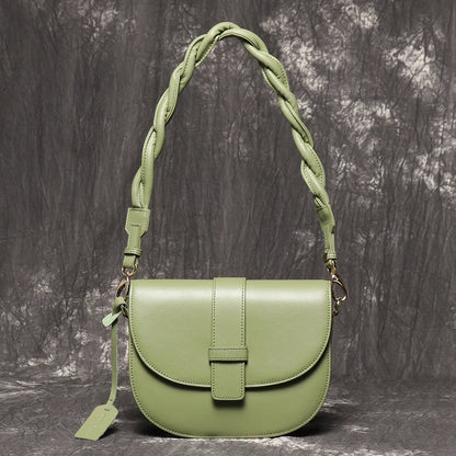 Schoudertas Dames - Crossbody Saddle Bag met Flapsluting | Chique