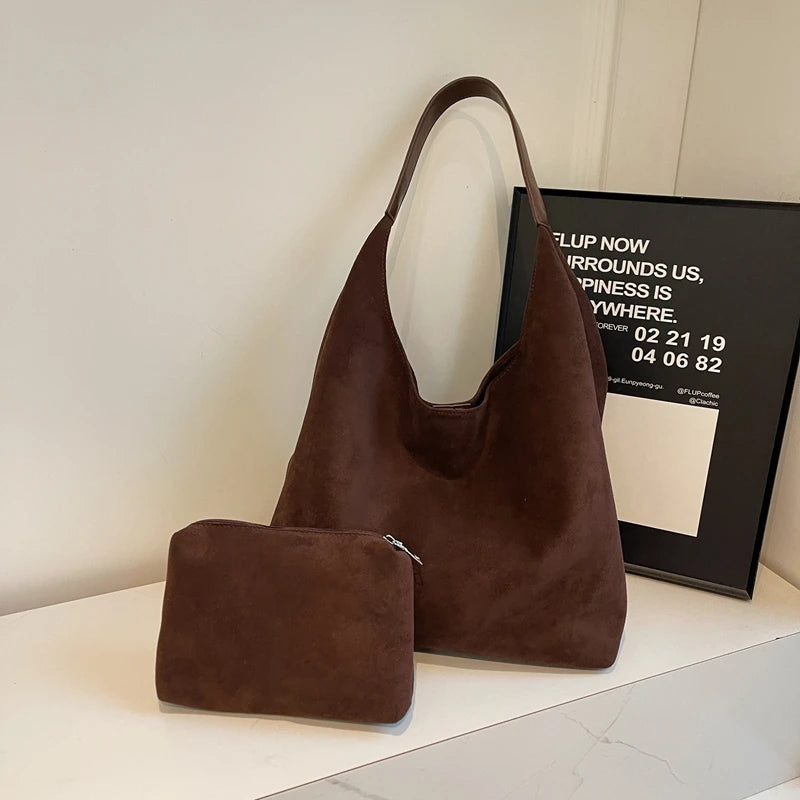 Tas Dames - Grote Zachte Hobo Bag met Enkele Schouderband | Casual