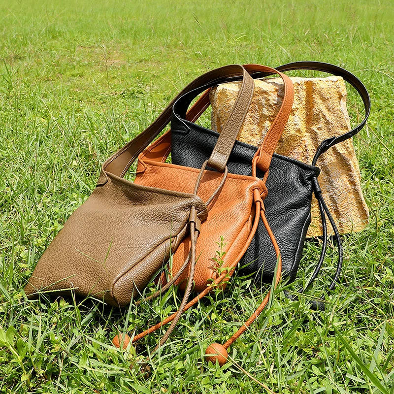 Tas Dames - Oversized Hobo met Trekkoord en Lange Band | Casual