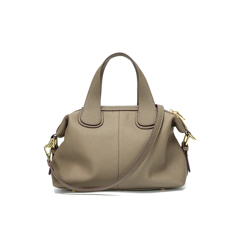 Tas Dames - Handtas met Dubbele Rits en Gouden Hardware | Chique
