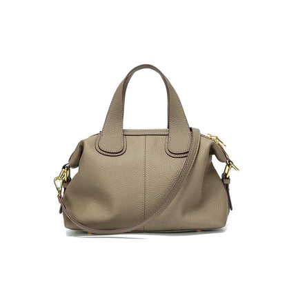 Tas Dames - Handtas met Dubbele Rits en Gouden Hardware | Chique