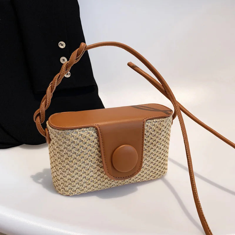 Tas Dames - Gevlochten Crossbody met Draagsluiting | Zomer
