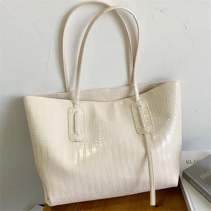 Tas Dames - Grote Shopper met Krokodillenprint | Elegant