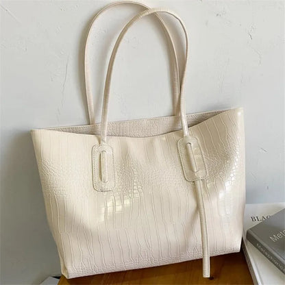 Tas Dames - Grote Shopper met Krokodillenprint | Elegant