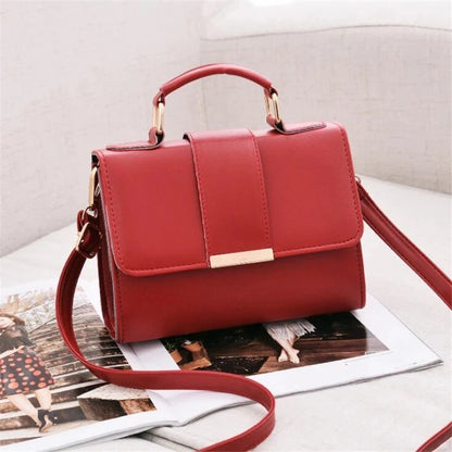 Tas Dames - Handtas met Klep en Gouden Metalen Detail | Chique