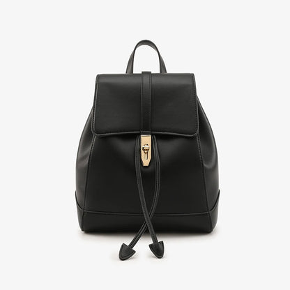 Rugzak Dames - Compacte Tas met Flapsluit en Contrast Detail | Casual
