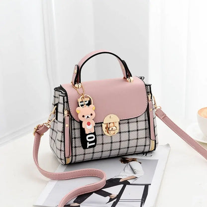 Tas Dames - Mini Handtas met Schouderriem en Slot | Schattig