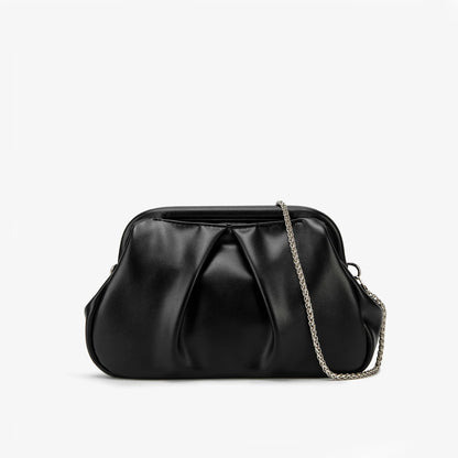 Handtas Dames - Geplooide Avondtas met Ketting | Glamour