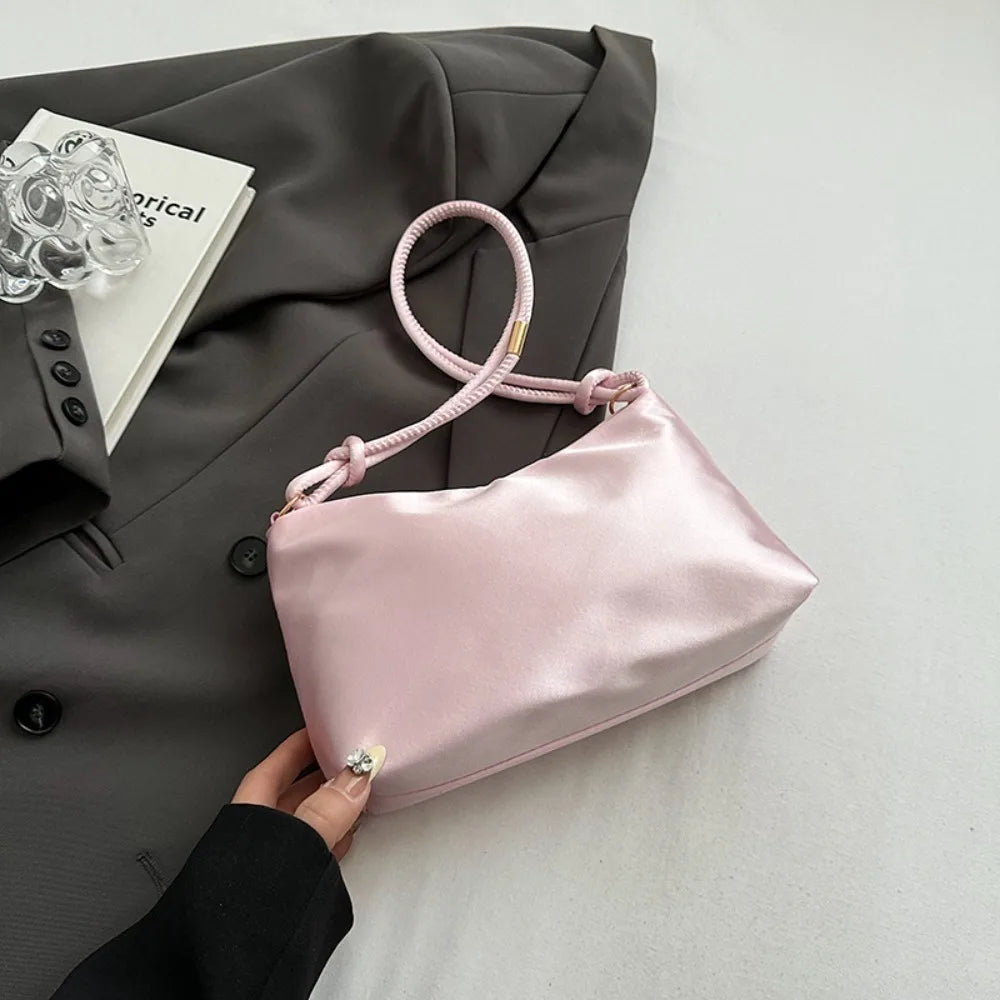 Schoudertas Dames - Compacte Onderarmtas met Speelgoed Hanger | Casual