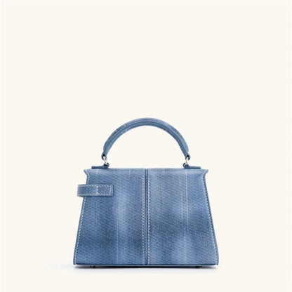 Tas Dames - Mini Handtas met Zilveren Draaislot en Flap | Chique