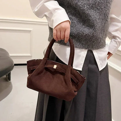 Handtas Dames - Compacte Tas met Strikdetail en Schouderband | Chique