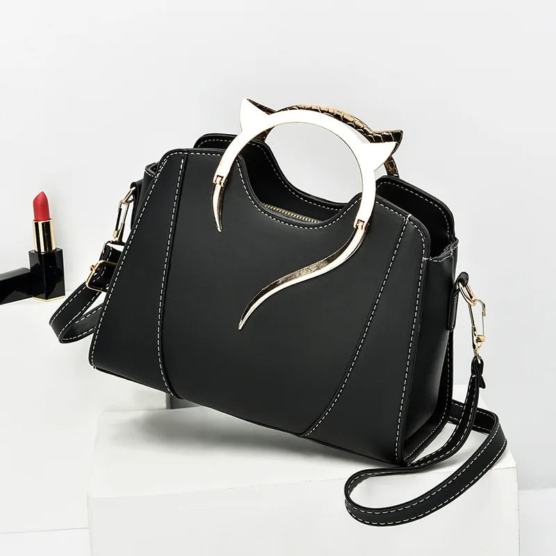 Tas Dames - Stijlvolle Handtas met Gouden Details | Chique