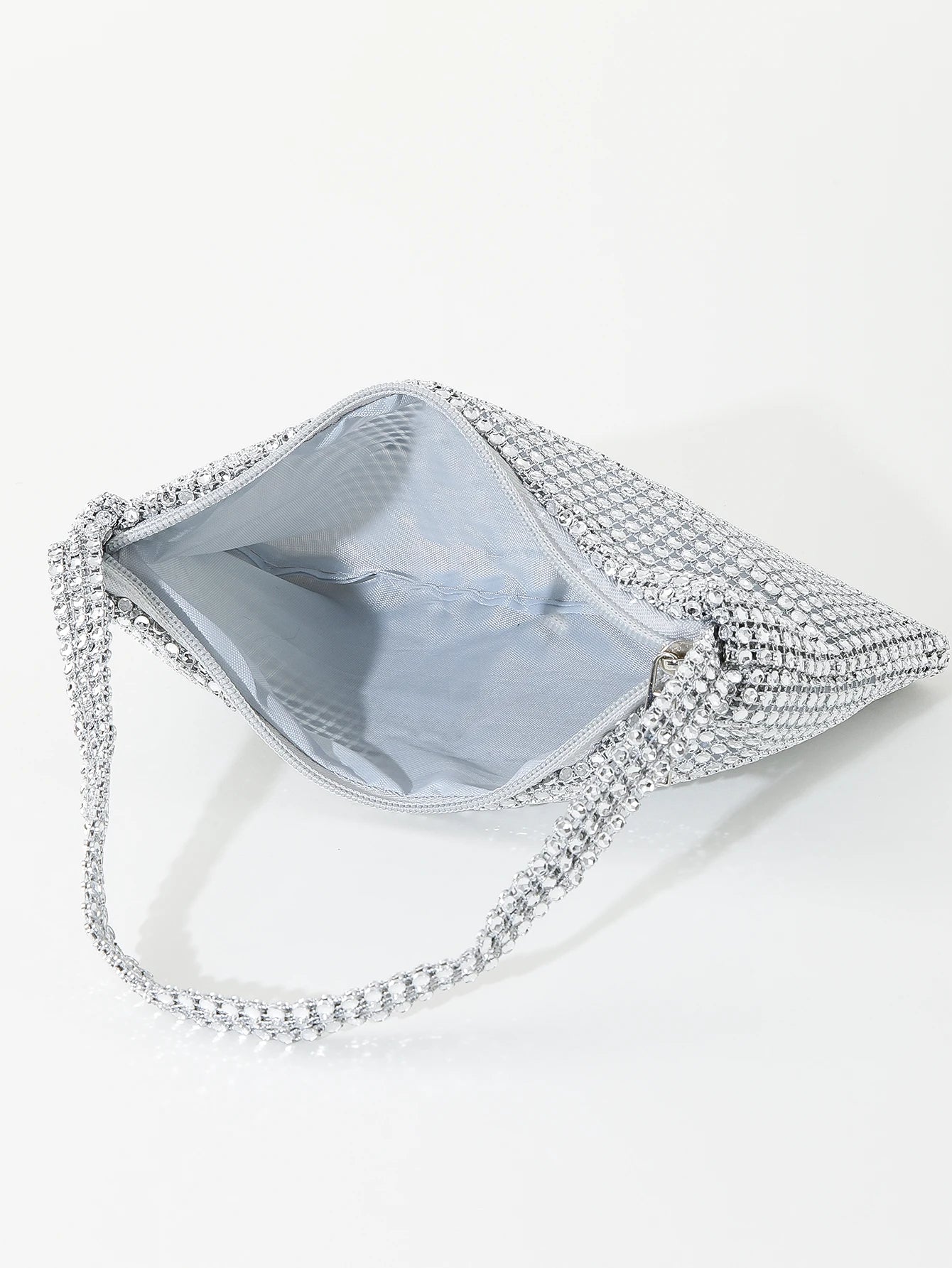 Tas Dames - Glinsterende Avondtas met Strass Ketting | Feest