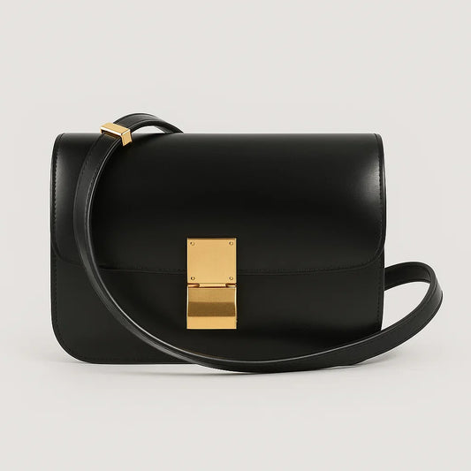 Tas Dames - Elegante Flap met Gouden Gesp en Schouderband | Chic