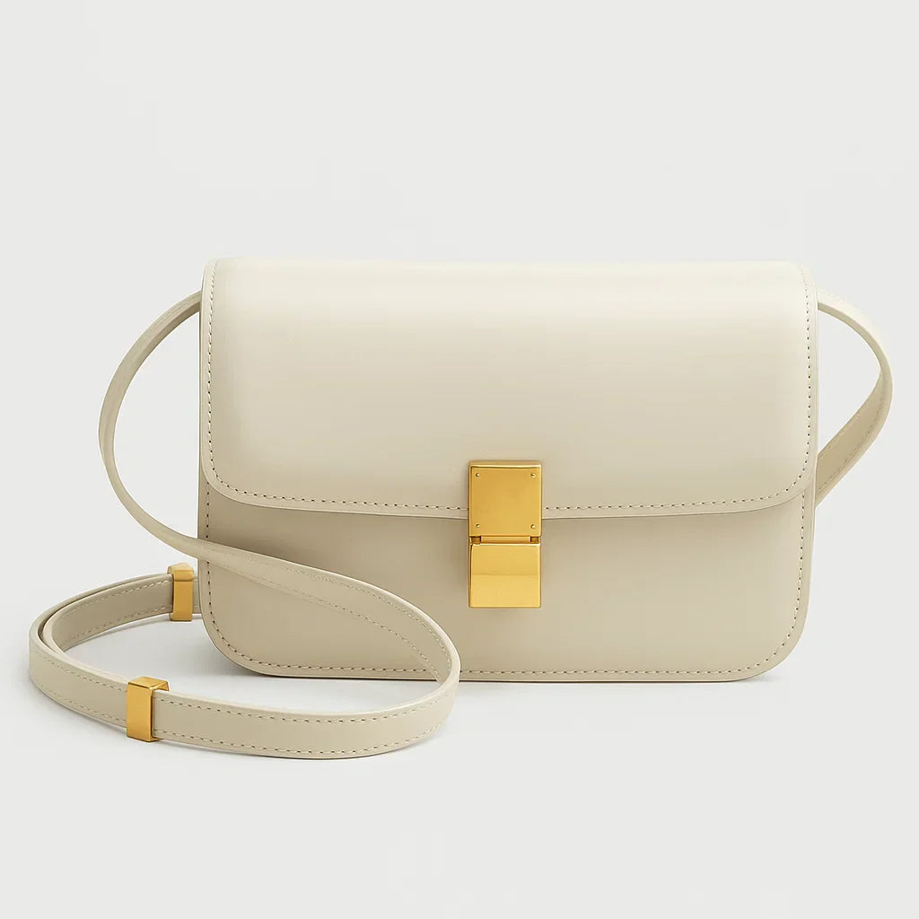 Tas Dames - Elegante Flap met Gouden Gesp en Schouderband | Chic