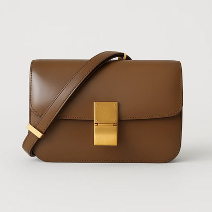 Tas Dames - Elegante Flap met Gouden Gesp en Schouderband | Chic