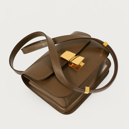 Tas Dames - Elegante Flap met Gouden Gesp en Schouderband | Chic