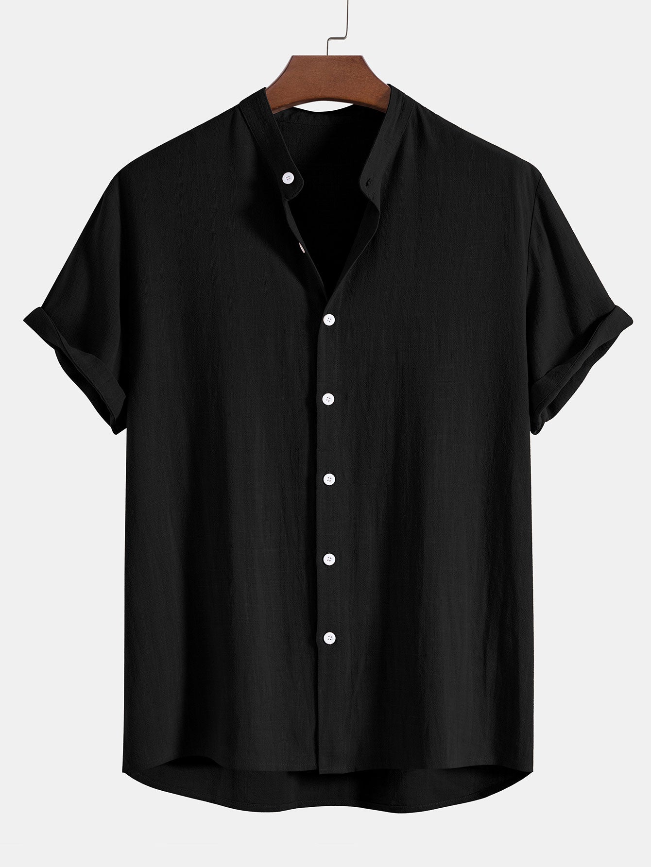 Sem - Casual Linnen Zomer Set Heren met Korte Mouw Overhemd en Broek