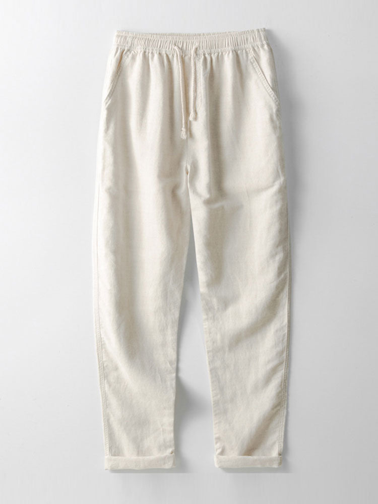 Sem - Casual Linnen Zomer Set Heren met Korte Mouw Overhemd en Broek
