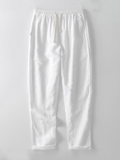 Sem - Casual Linnen Zomer Set Heren met Korte Mouw Overhemd en Broek