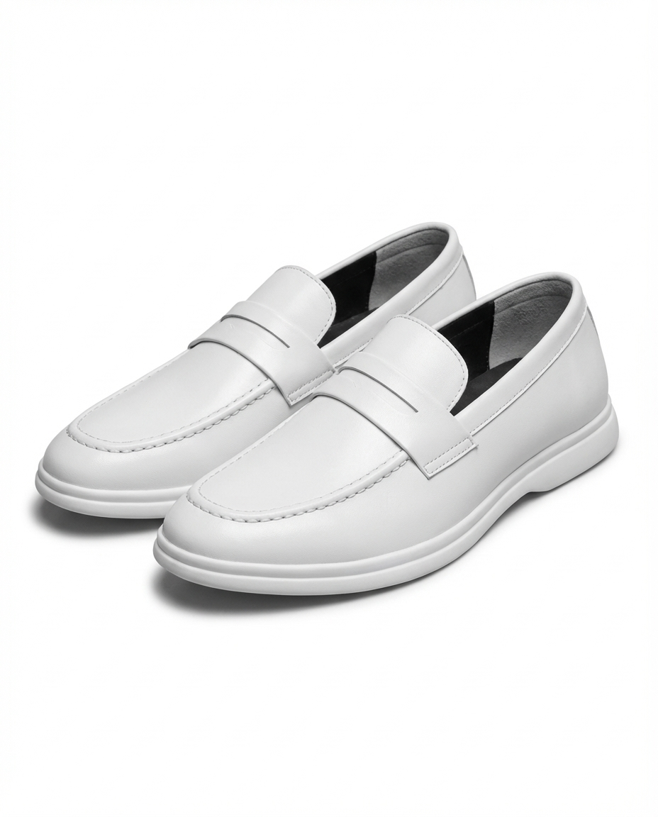 Sem - Heren Loafers Net voor de Winter met Penny Strap en Stevige Zool